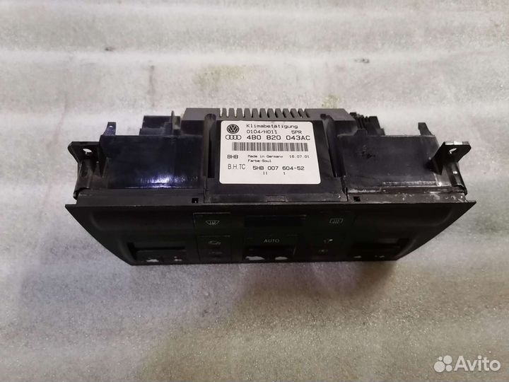 Блок климат-контроля Audi A6 C5,VAG 4B0820043AC