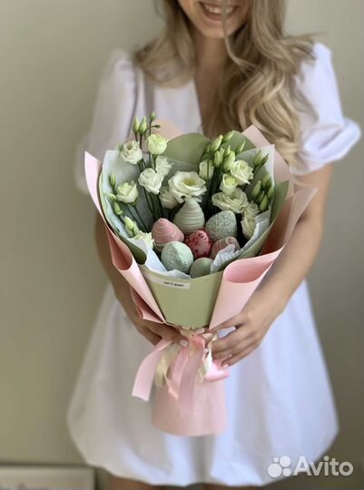 Букет из клубники в шоколаде