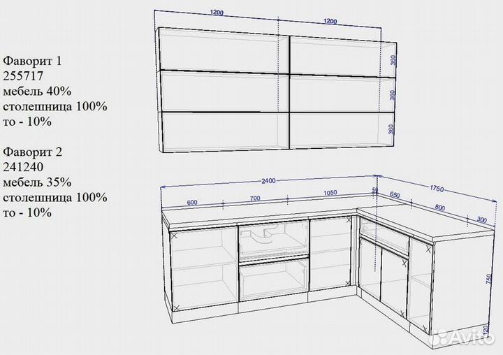 Кухонный гарнитур от производителя