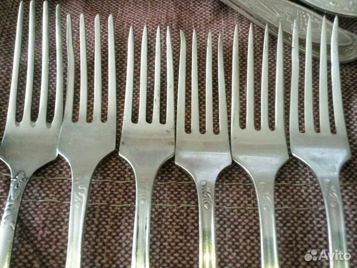 Вилки и ложки мельхиоровые СССР