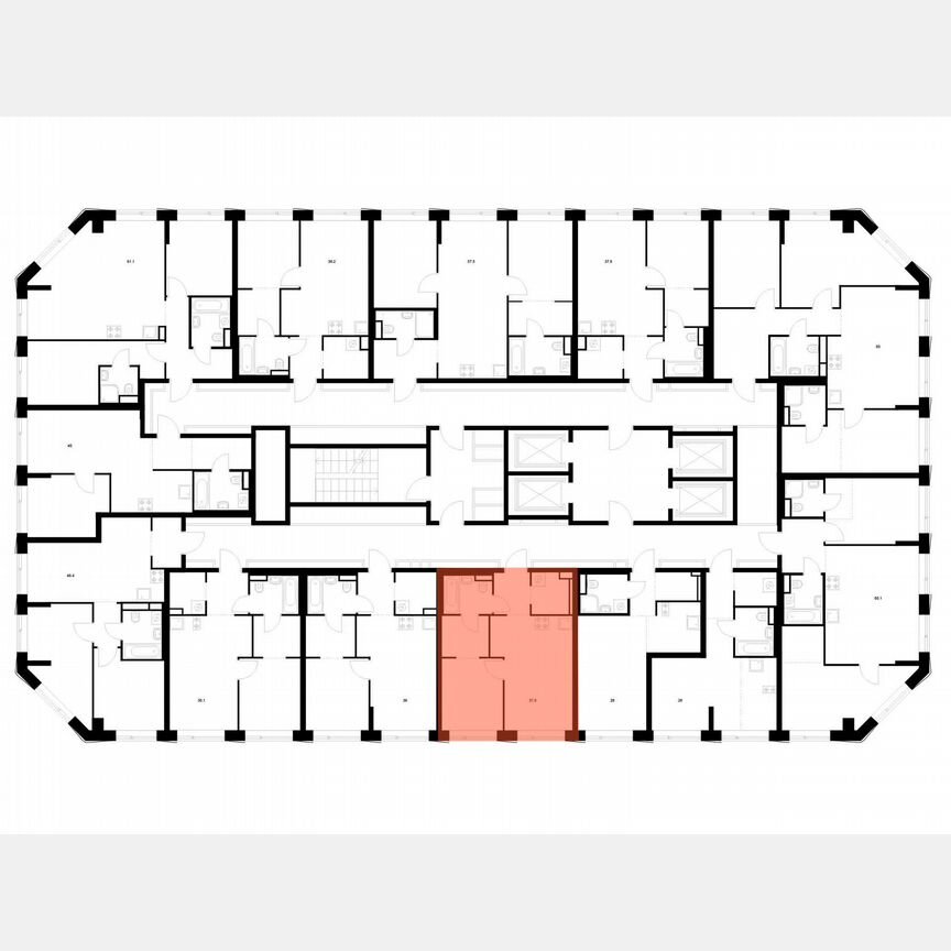 1-к. квартира, 37,9 м², 32/32 эт.