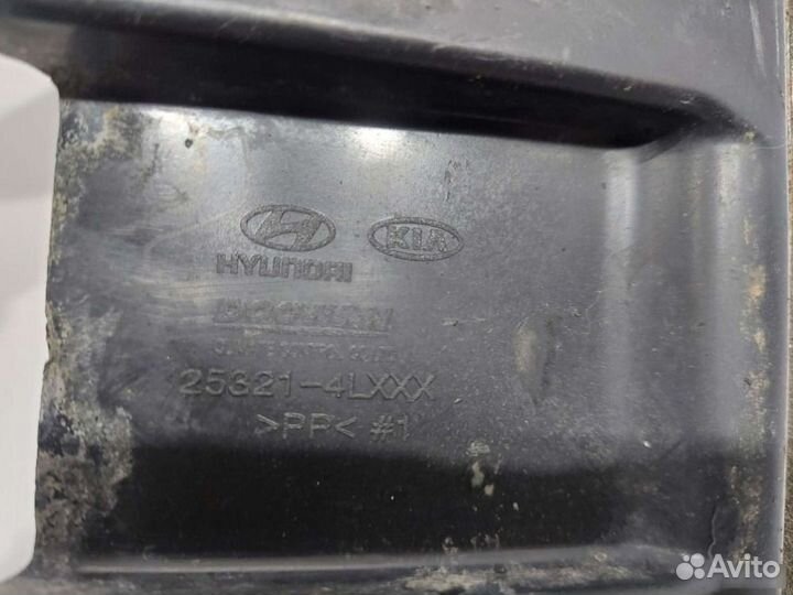 Дефлектор радиатора Hyundai Solaris 2014-2017