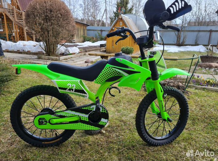 Велосипед-мотоцикл actiwell bik-st16 зеленый