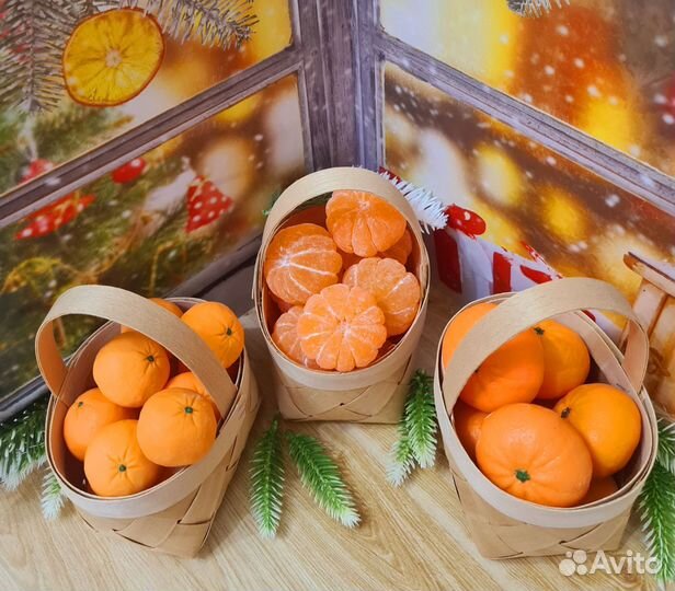 Мыло ручной работы мандарин