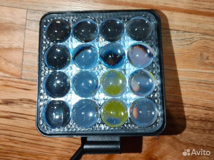 LED Вспышки фсо большие линзованные 10,5 см 64 w