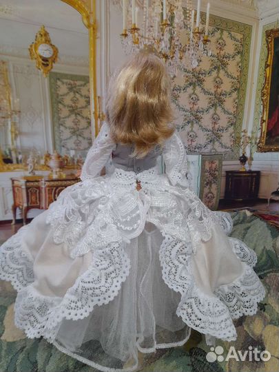 Пышное кружевное платье для куклы Барби одежда