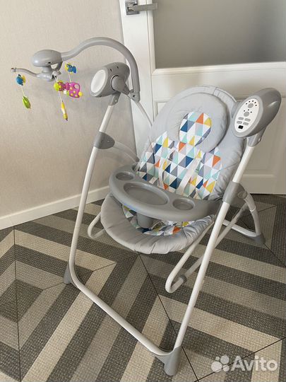 Детские качели шезлонг с рождения