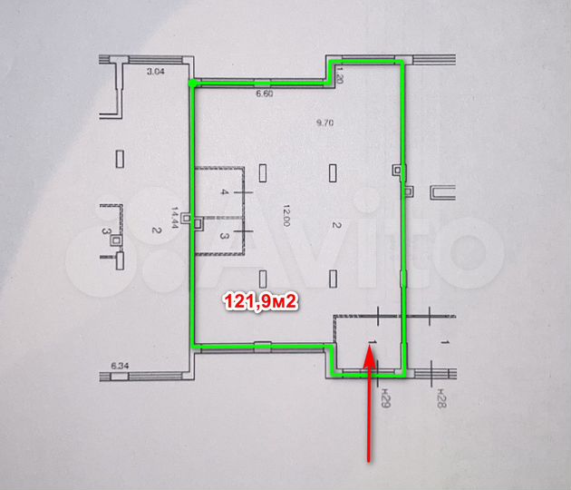 Свободного назначения, 121.9 м²