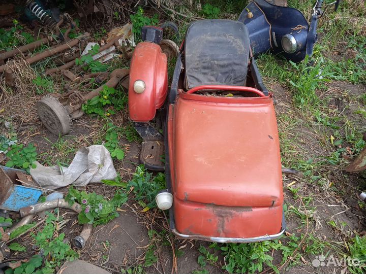 На Иж мотоцикл грузовой боковой прицеп люлька