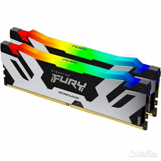 Оперативная память 96GB Kingston Fury Renegade Silver/Black RGB KF564C32rsak2-96