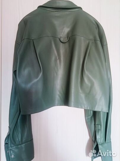 Рубашка из экокожи love republic