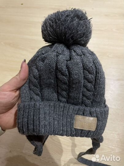Зимние шапка на завязках и шапка шлем 46-50