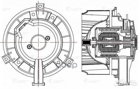 Мотор печки chevrolet aveo T300/opel mokka/уаз