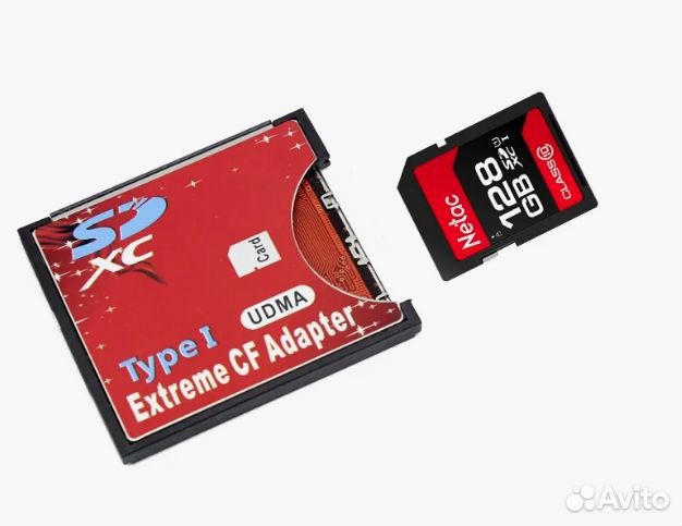 Адаптер для карты памяти. CF на SD карты (с поддер