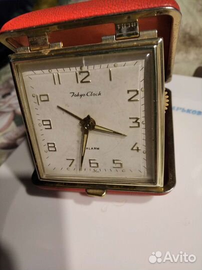 Часы будильник дорожные складные.Япония.Механика
