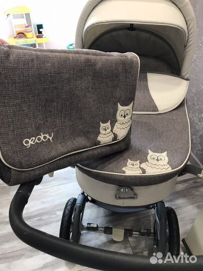 Коляска 2 в 1 эко кожа