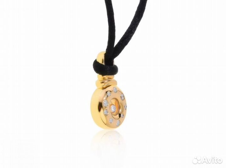 Золотой кулон Chopard Happy Diamonds