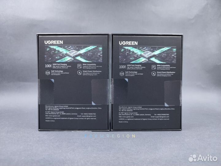 Зарядное Ugreen 100W Nexode GaN (новое) Charger