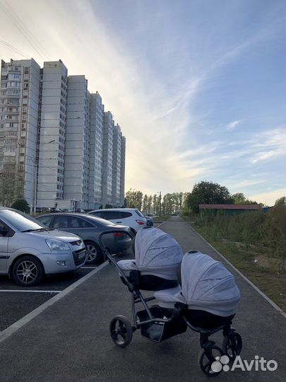 Коляска для двойни bebetto42 comfort 2в1