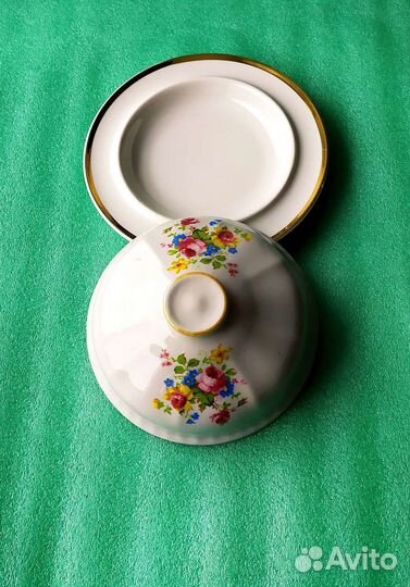 Тарелка масла/сыра. Дулево. 1960/70 г