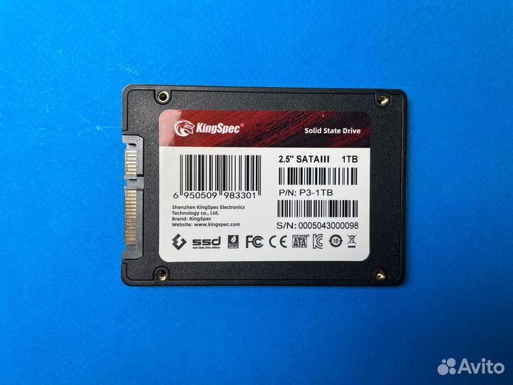 SSD 1 TB (тб) KingSpec Новый с Гарантией ссд диск