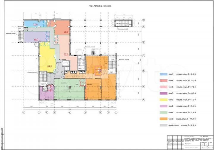 Продажа от 24,6 - 196,3 кв. м