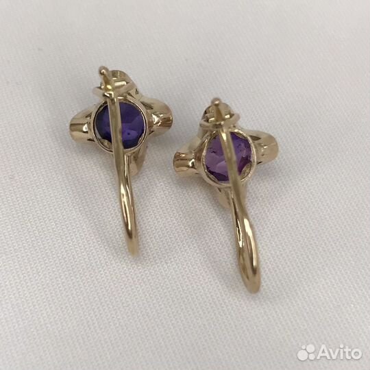 Серьги золото 583 пробы СССР №064025