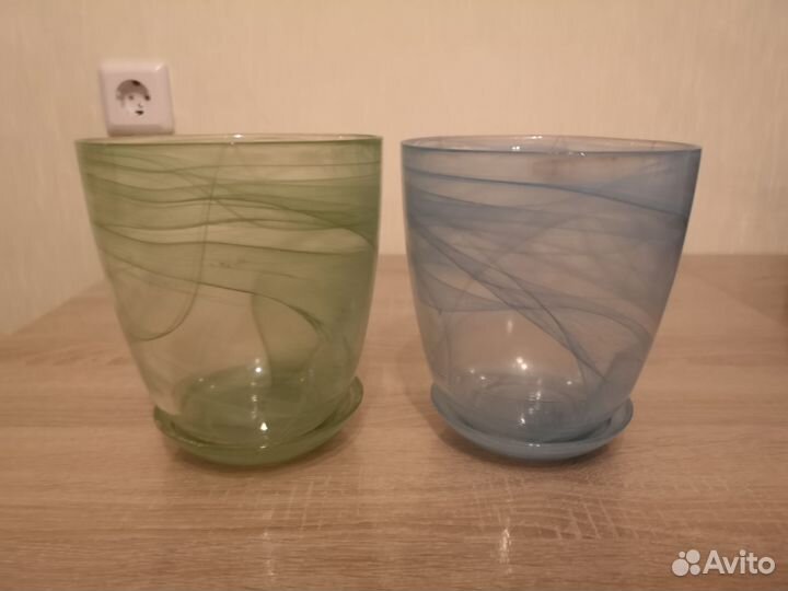 Горшки для цветов стеклянные