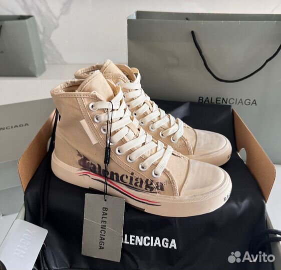 Кеды Balenciaga Paris Graffiti 35-45