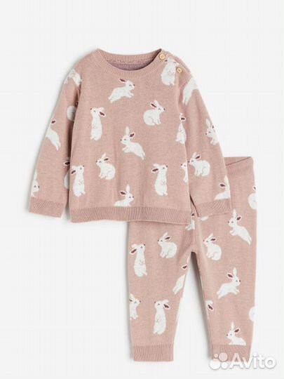 Жаккардовый комплект детский h&m 68, 80, 86