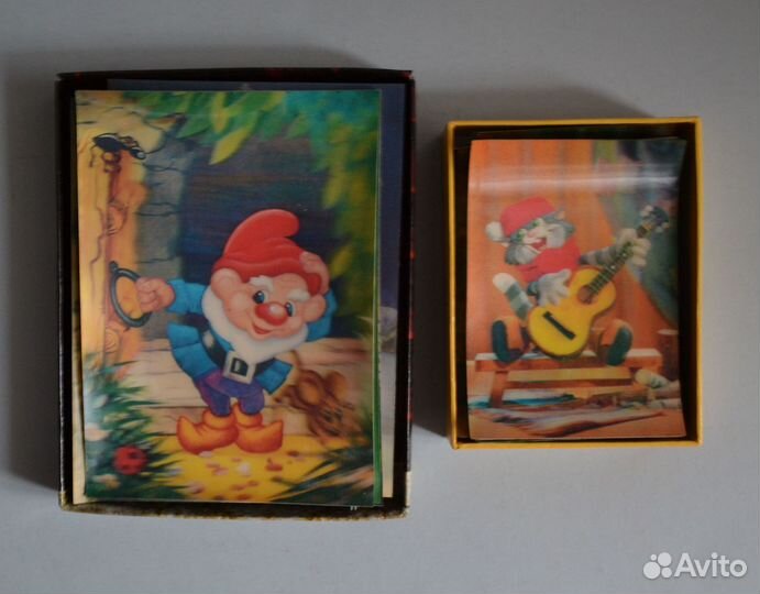 Календарики и открытки 3D, мультфильмы