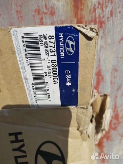 Молдинг задней левой двери Santa Fe3