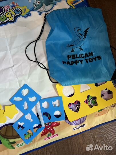 Коврик для рисования водой Pelican Happy Toys