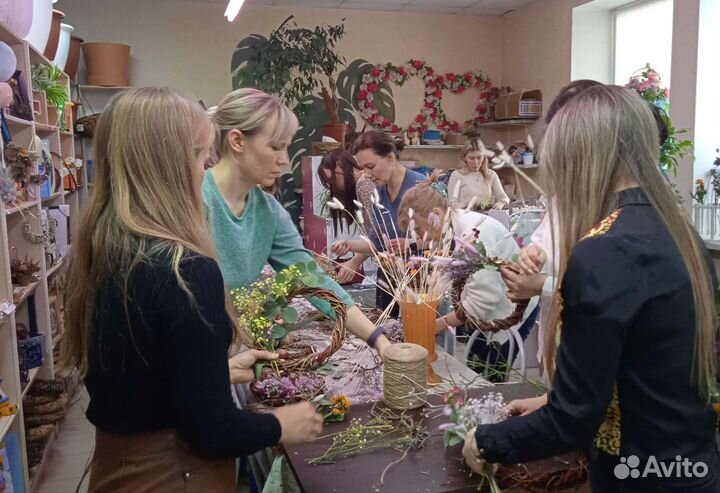 Венок интерьерный Мастер-класс