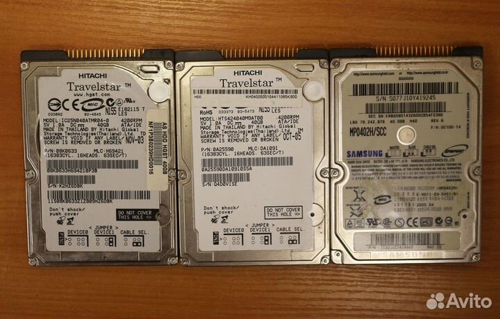 Жёсткие диски HDD для ноутбука 2.5