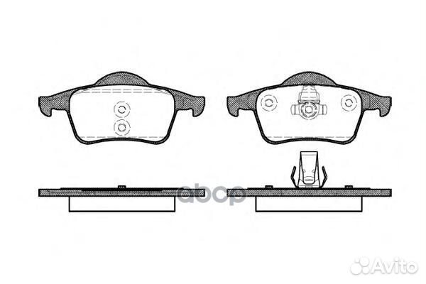 Комплект тормозных колодок дисковый тормоз 0714