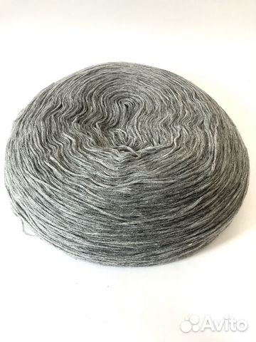 Пряжа серая для машинной и ручной вязки