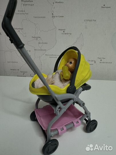 Набор Barbie коляска и ребенок Mattel