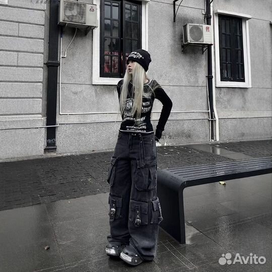 Штаны balenciaga type y2k opium