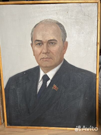 Н.С.Горбачев портрет холст, масло