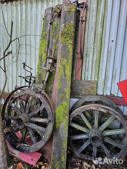 Детали и механизмы для конной телеги