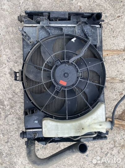 Hyundai solaris радиатор в сборе