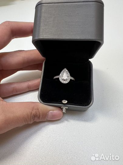 Обручальное кольцо с бриллиантом 0.73 ct