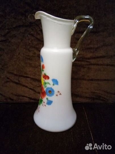 Ваза из молочного стекла СССР