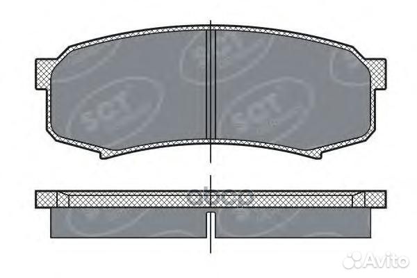 Колодки тормозные SP279 SCT