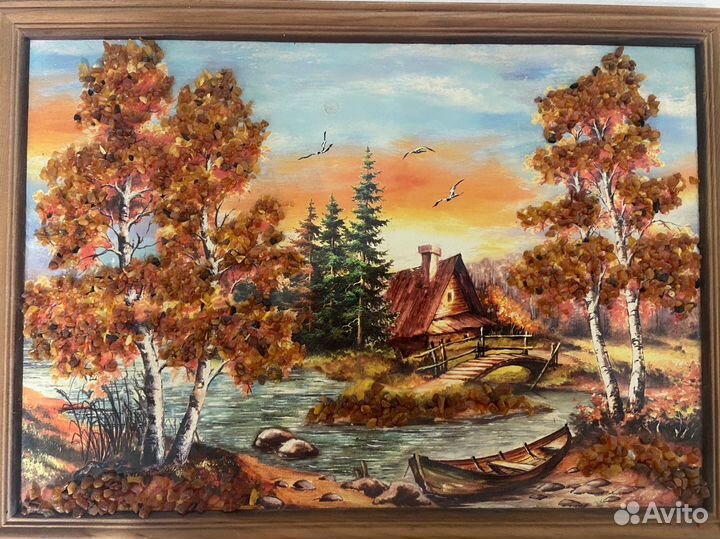 Картина из янтаря