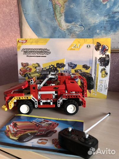 Конструктор на радиоуправлении (автомобиль) 2 в 1