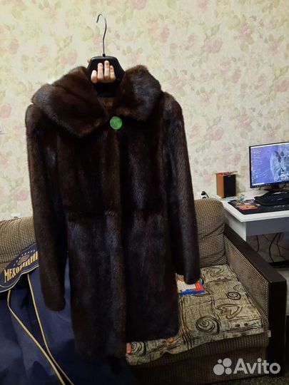 Шуба норковая с капюшоном 42 44