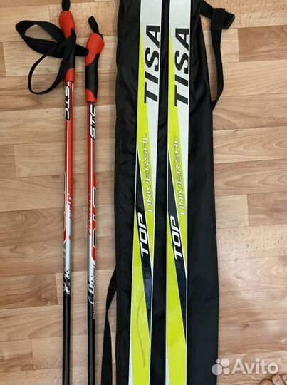 Лыжи беговые. Комплект с ботинками