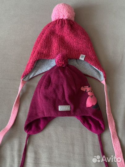 Шапка зимняя для девочки 3-5 лет